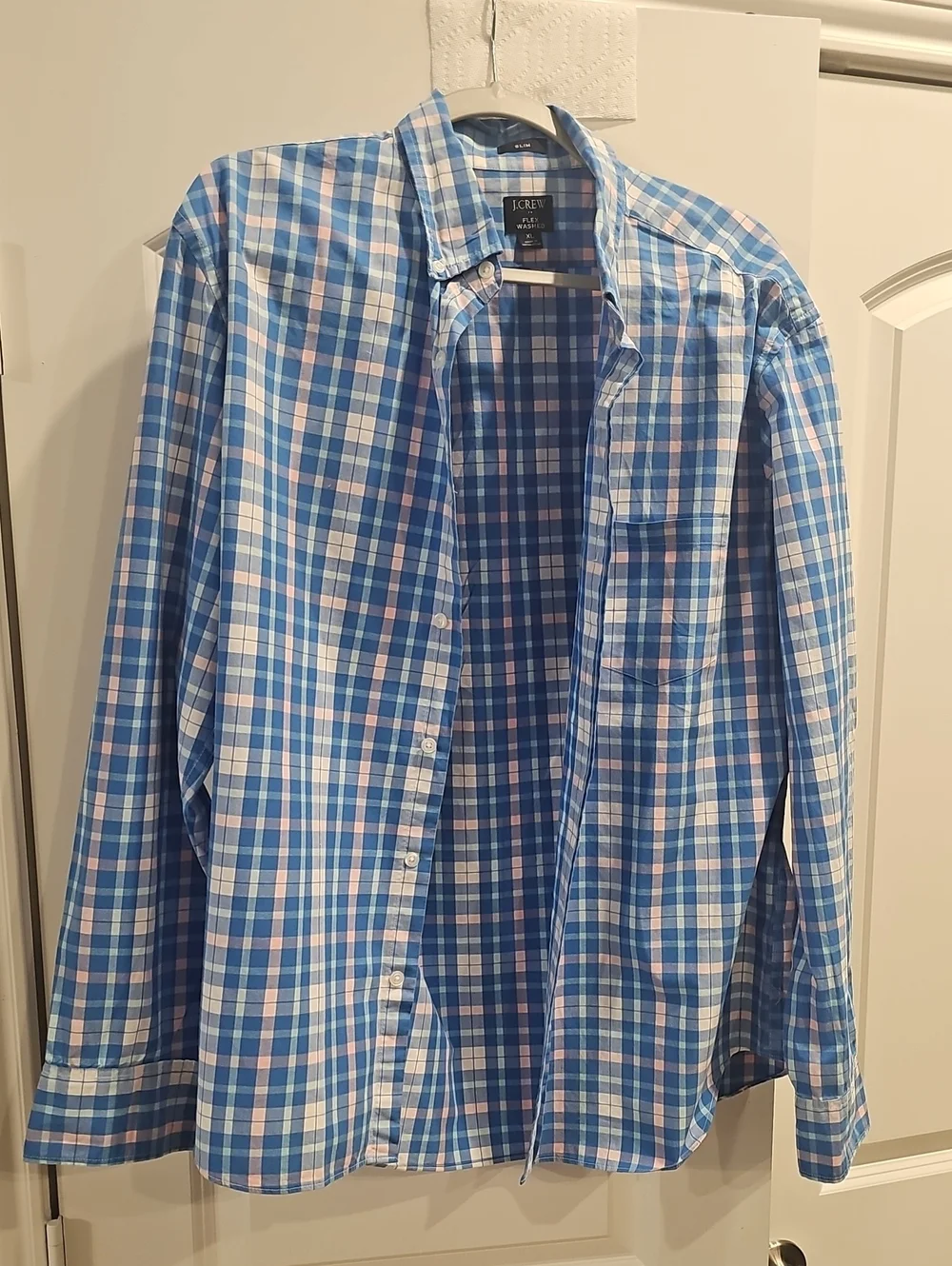 J.Crew Blue Plaid Button-Up Shirt